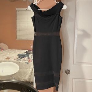 Black off the shoulder dress